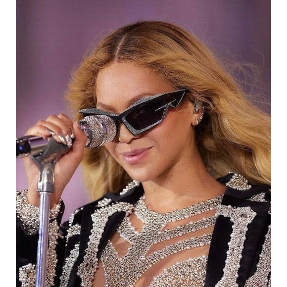 NEW Givenchy GV40082I Cut Mask Black Crystal Sunglasses - Picture 1 of 9